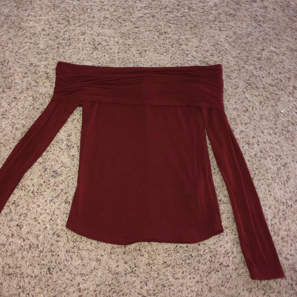 off the shoulder long sleve